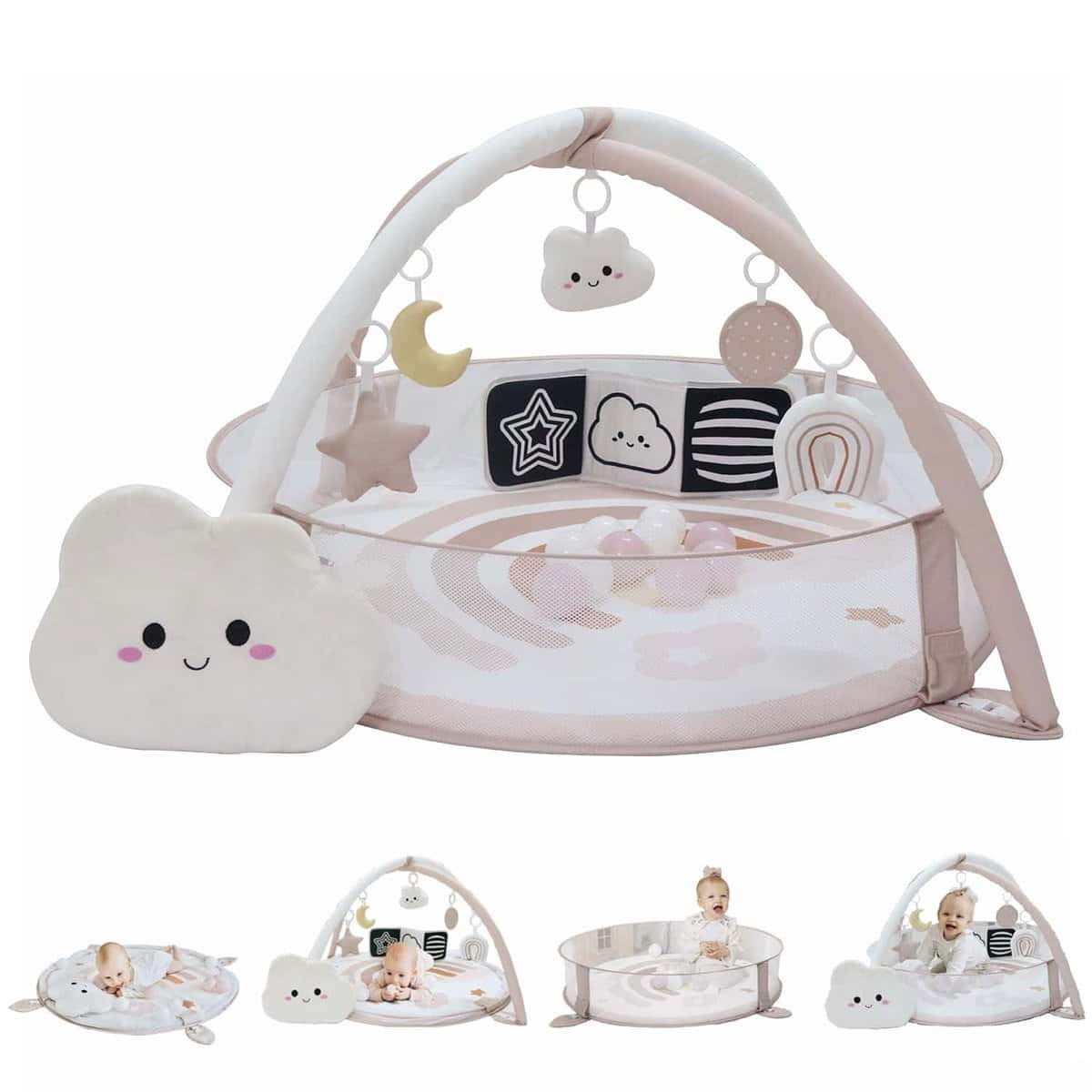 Aila+Aiden 6-en-1 XL Alfombra de Juego y Gimnasio para