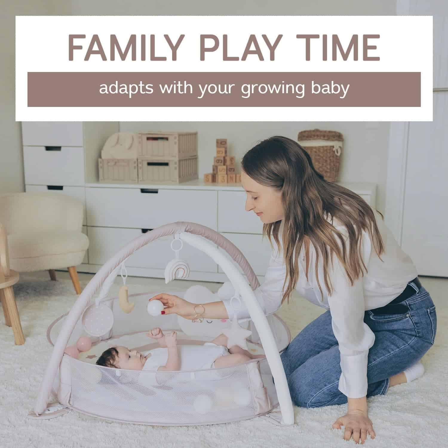 Aila+Aiden 6-en-1 XL Alfombra de Juego y Gimnasio para - Imagen 6