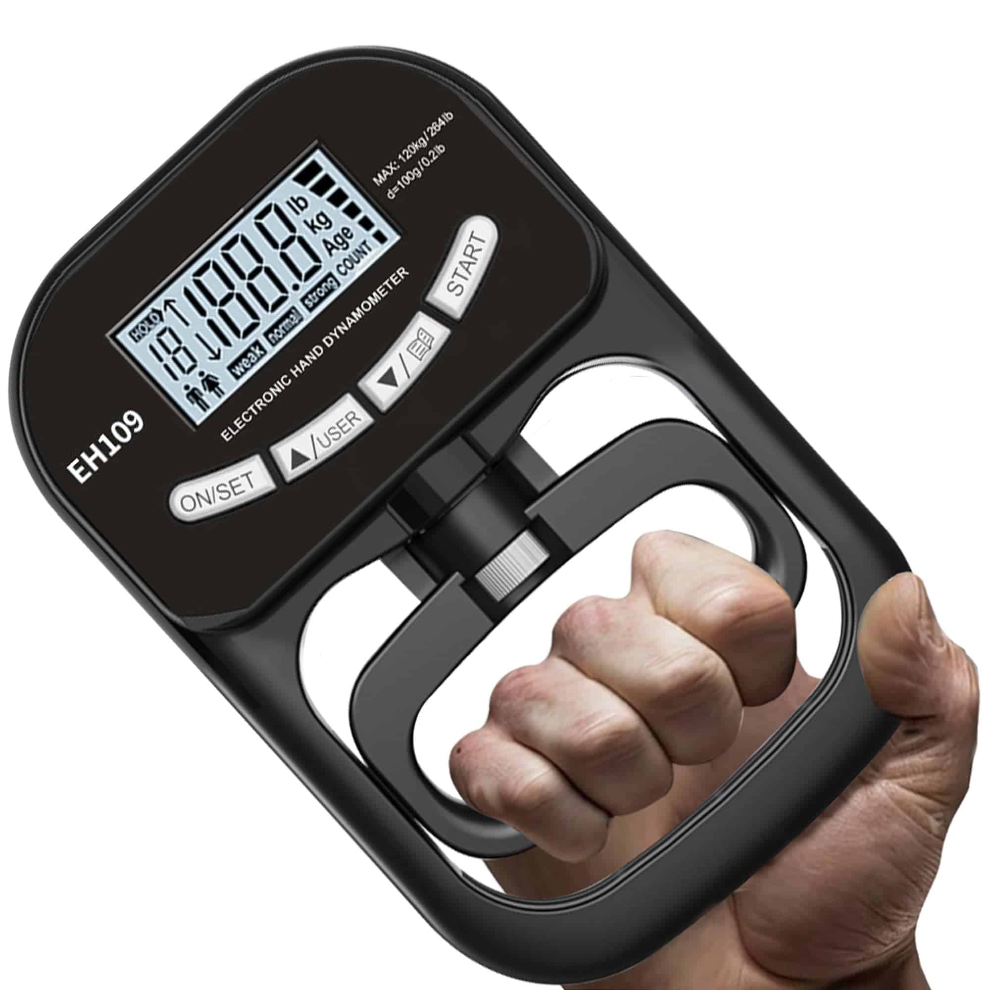 Medidor de Fuerza de Agarre Digital ByteX Hand Dynamometer