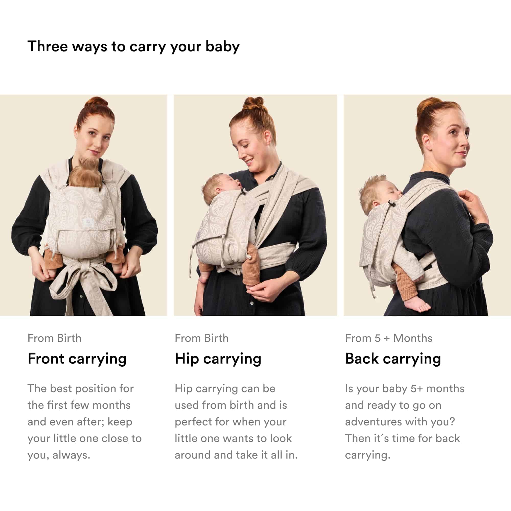 Portabebés Stokke Limas, Floral Beige (OCS) - Portabebés de - Imagen 5