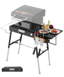 Mesa de Parrilla Portátil para Exteriores, Soporte para