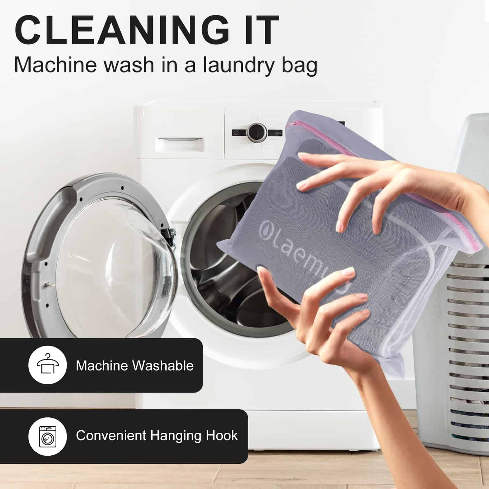 Almohada de Baño de Cuerpo Completo con -Gris - Imagen 9