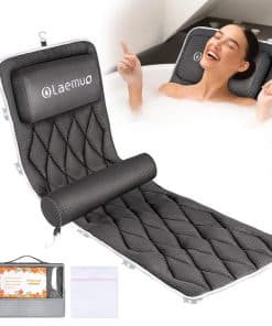 Almohada de Baño de Cuerpo Completo con -Gris