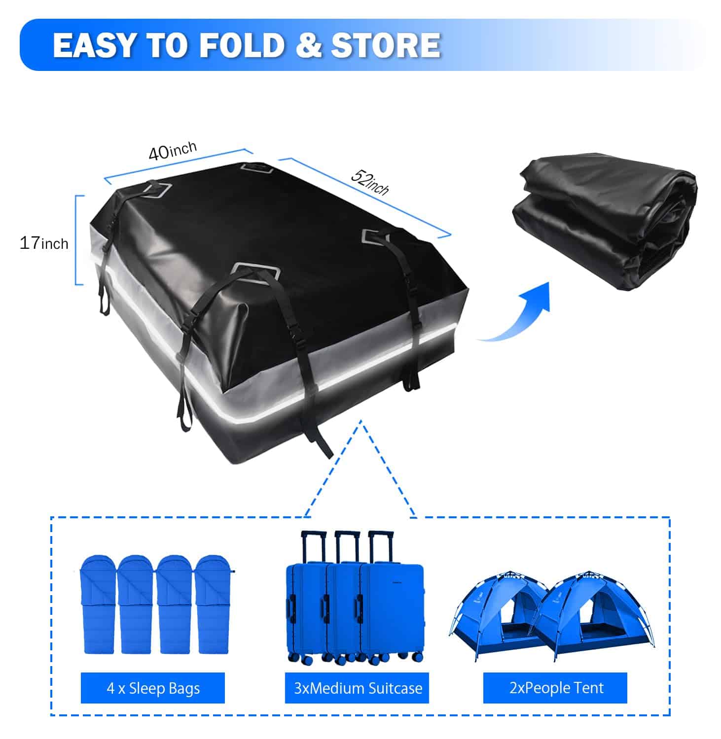 BOLSA DE TECHO PARA AUTOMÓVIL BOPARAUTO Bolsa de Carga 21 - Imagen 8