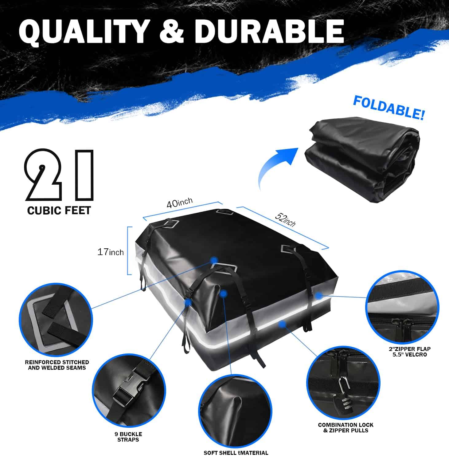 BOLSA DE TECHO PARA AUTOMÓVIL BOPARAUTO Bolsa de Carga 21 - Imagen 5