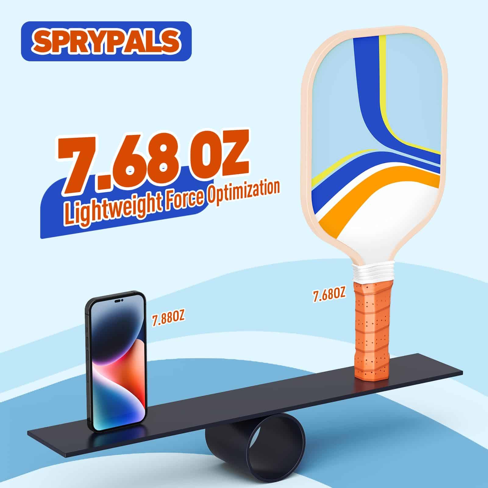 Juego de 4 Paletas de Pickleball con Superficie de Fibra de - Imagen 6