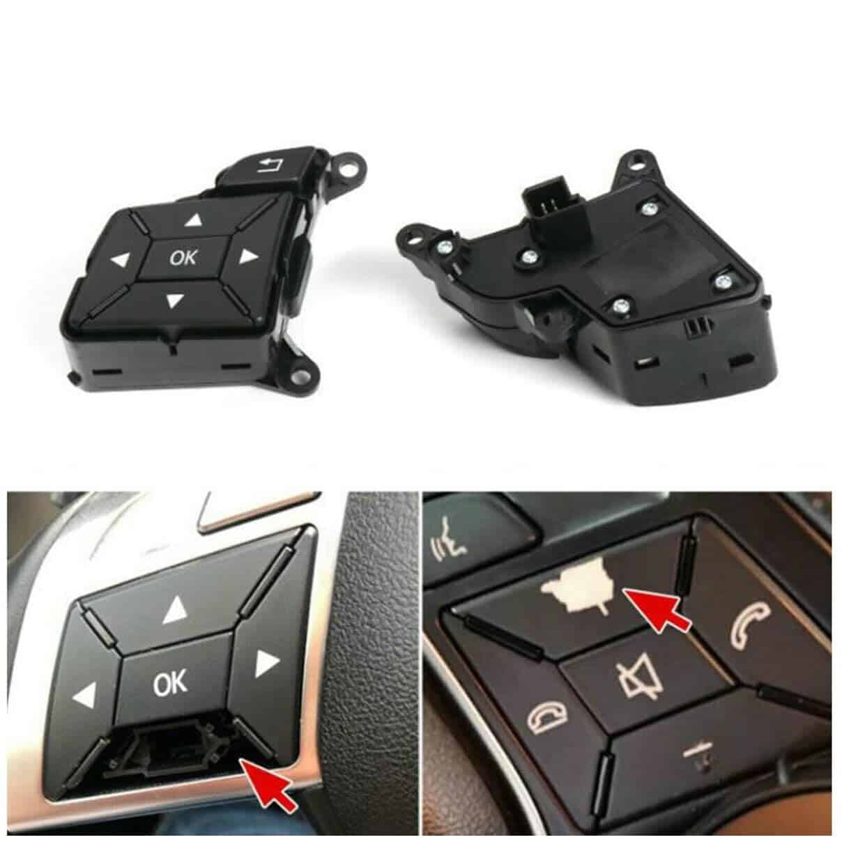 Juego de 2 piezas Izquierda + derecha Auto Coche Botón de - Imagen 3