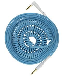 Cable de instrumento Pig Hog PHCC30DB Half Coil 30ft, Azul