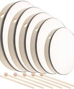 TAICHEUT 5 Pcs Set de Tambores de Mano, Set de Tambores de