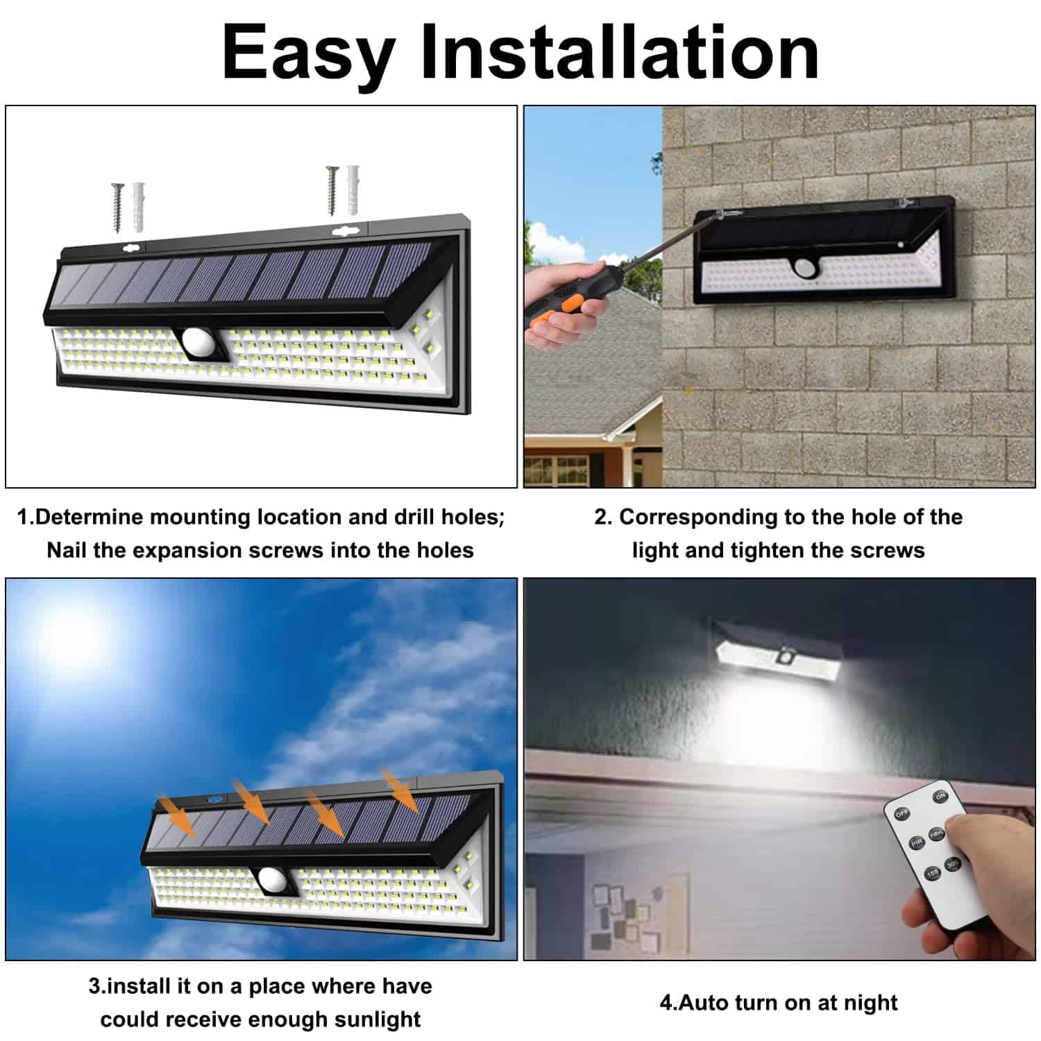 CCBASEBALL Lámpara solar para porche de RV, 118 LED Luces - Imagen 8