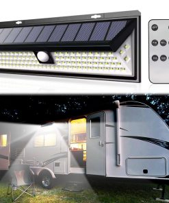 CCBASEBALL Lámpara solar para porche de RV, 118 LED Luces