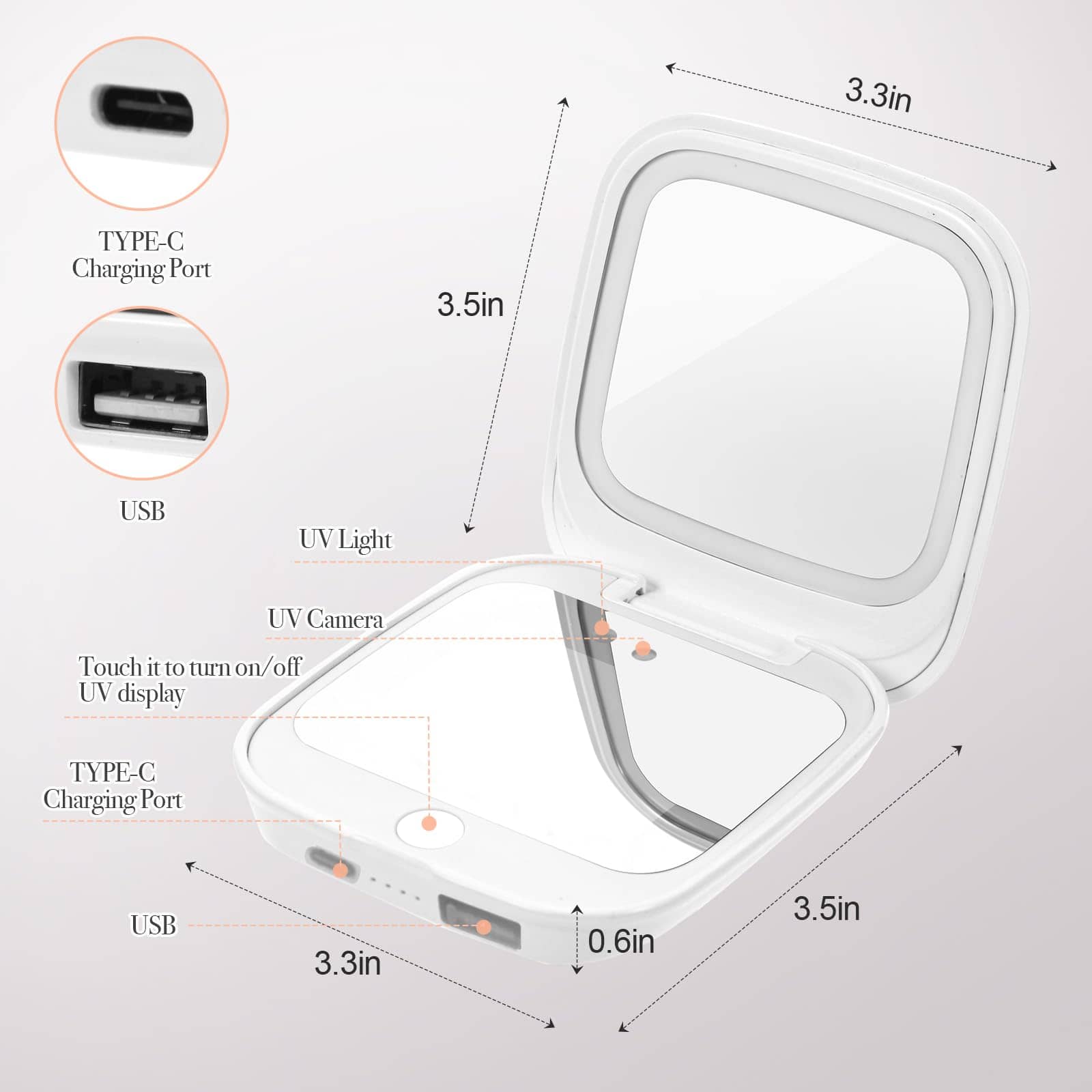 Espejo UV HiPai para Prueba de Protección Solar y Detección - Imagen 6