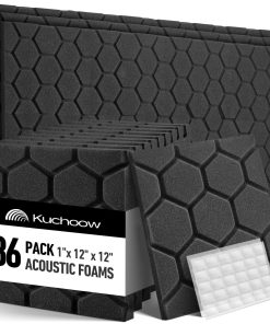 Paquete de 36 Paneles de Espuma Acústica para Paredes 1"X