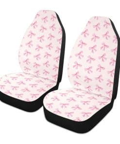 Burbuja Cubierta de Asiento Delantero con Lazo Rosa,