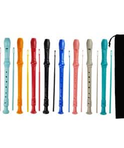 Kasteco 9 Pack Flauta Dulce Soprano de 3 Piezas Estilo