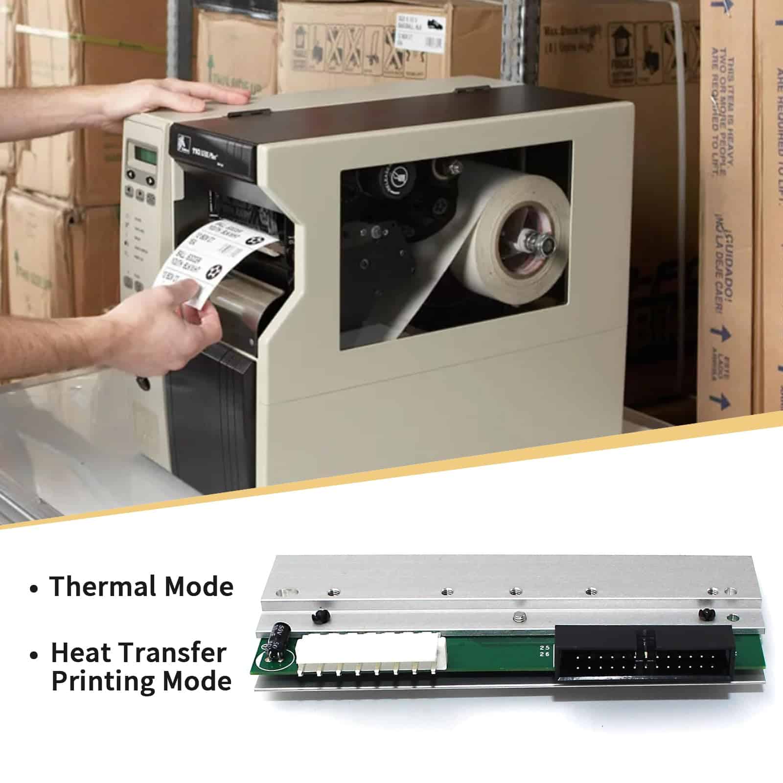 Cabezal de Impresión Nuevo P1004230 para Zebra ZE500-4 / - Imagen 5