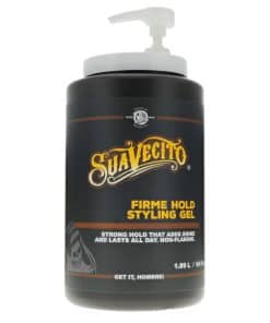 Gel para peinar Suavecito Firme Hold de 64 oz con bomba