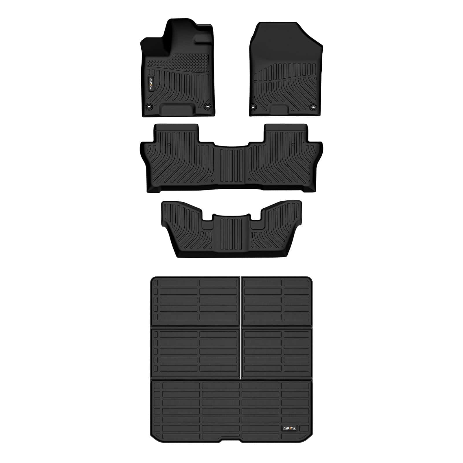 AIPOIL Juego de Tapetes para Piso y Forro de Maletero para