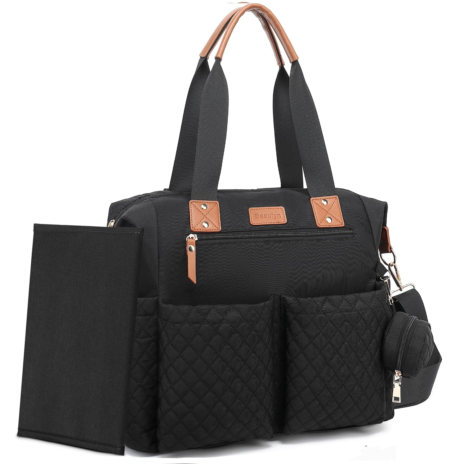 Bolso para Pañales Beaulyn Tote, Grande con Estuche para