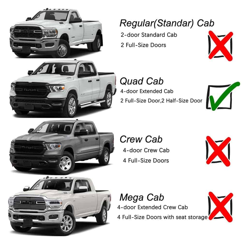 Visera de ventana lateral cromada Deebior 94623Y para Dodge - Imagen 3