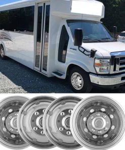Wensdy 4pcs 16" Polished Stainless Steel Dually Wheel