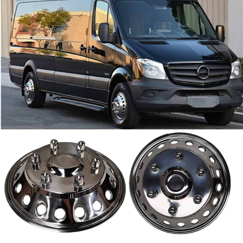 Wensdy 2Pcs 16" Tapacubos delanteros 6 Lug 18 Orificios