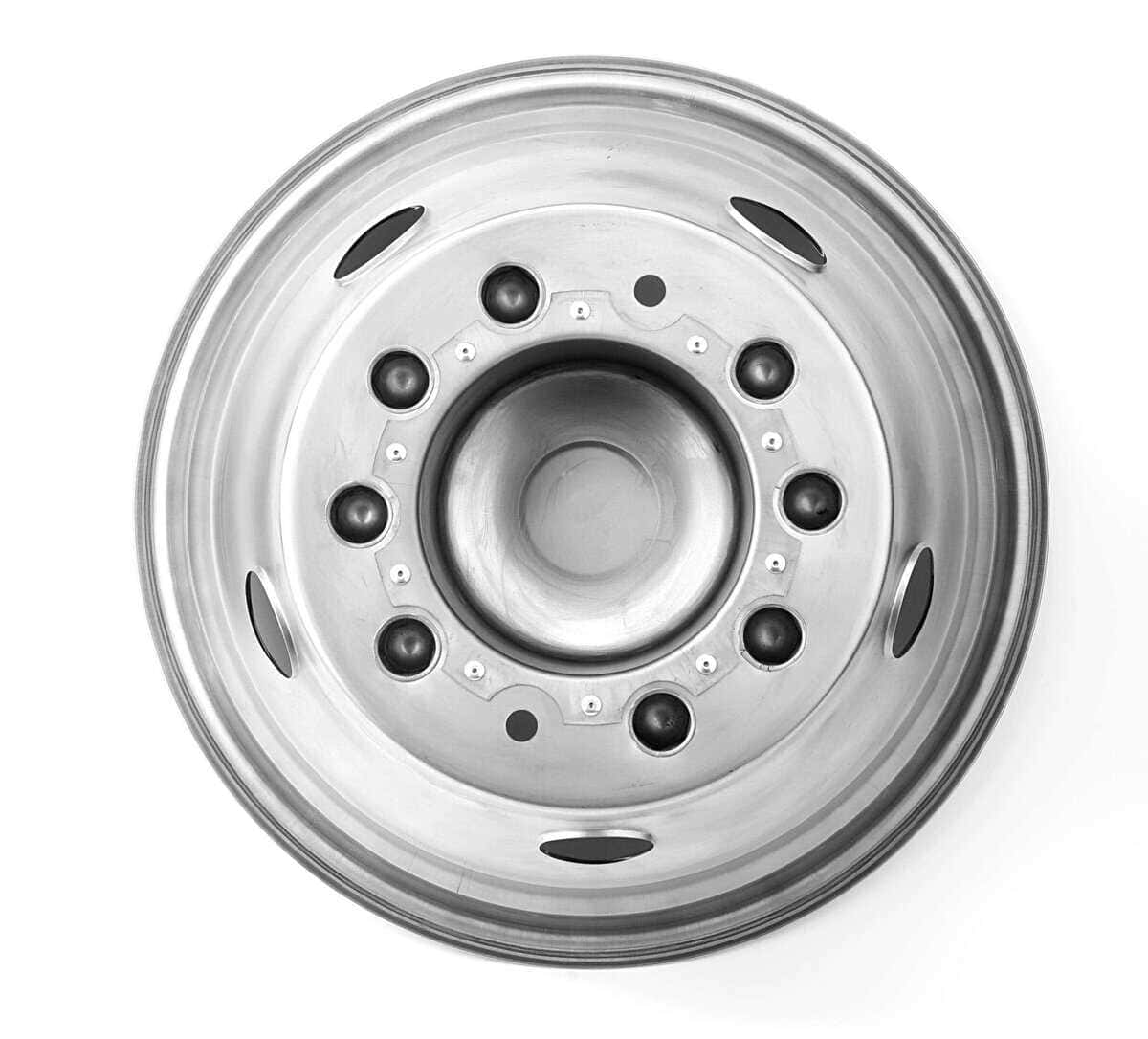 Juego de 4 Tapacubos para Ruedas Dobles de Acero Inoxidable - Imagen 9