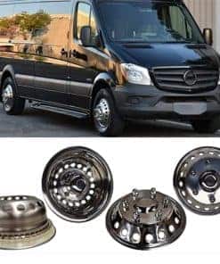 Wensdy 4Pcs 16" 4 pcs Tapacubos 6 Lug 18 Agujero de Mano