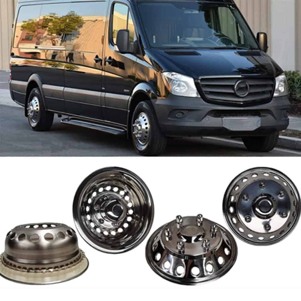 Wensdy 4Pcs 16" 4 pcs Tapacubos 6 Lug 18 Agujero de Mano