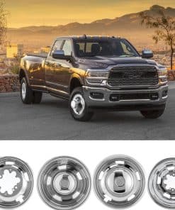 4pcs 17 pulgadas Polished Stainless Steel Dually Wheel