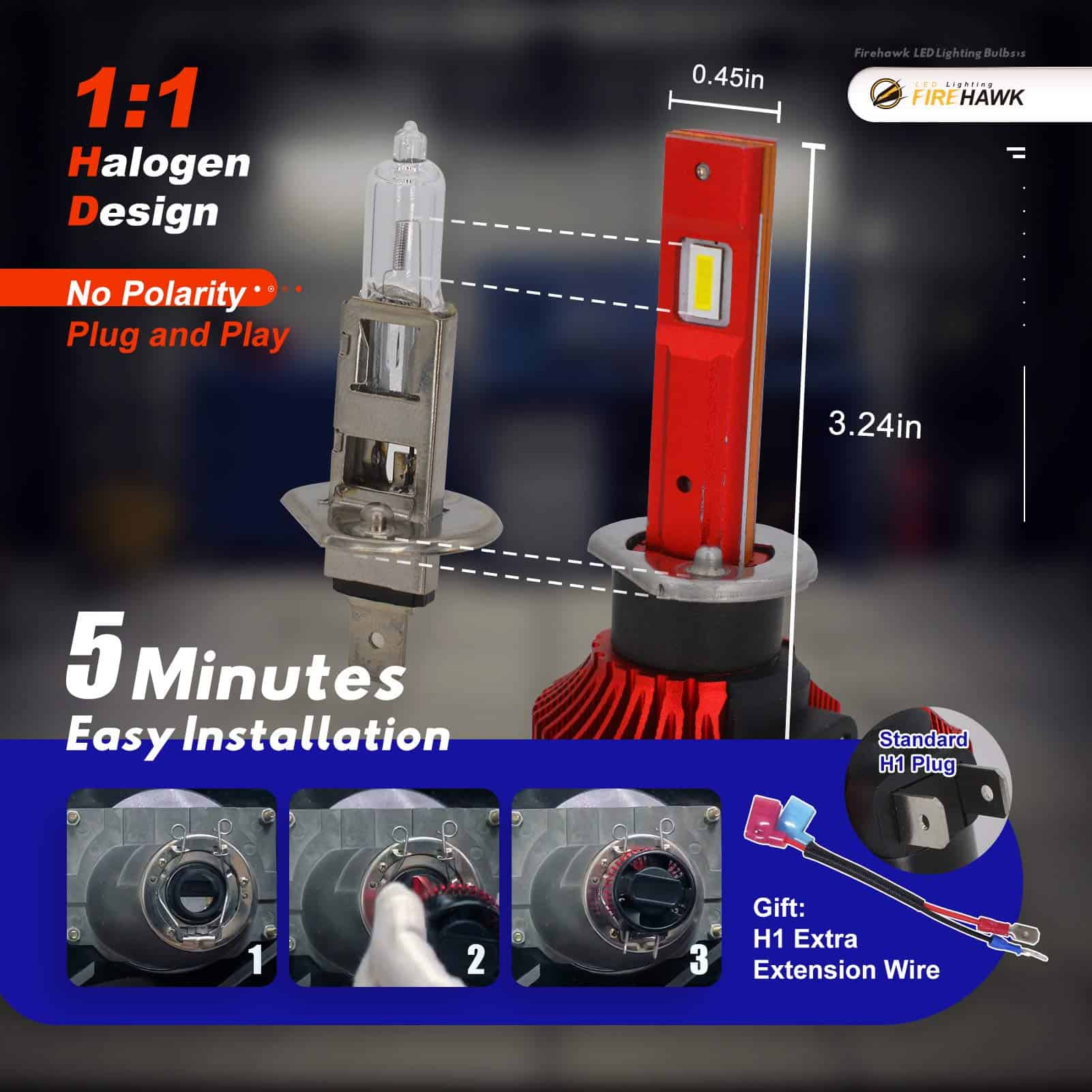 Bombillas LED Firehawk 2025 New H1 28000LM 500% más - Imagen 6