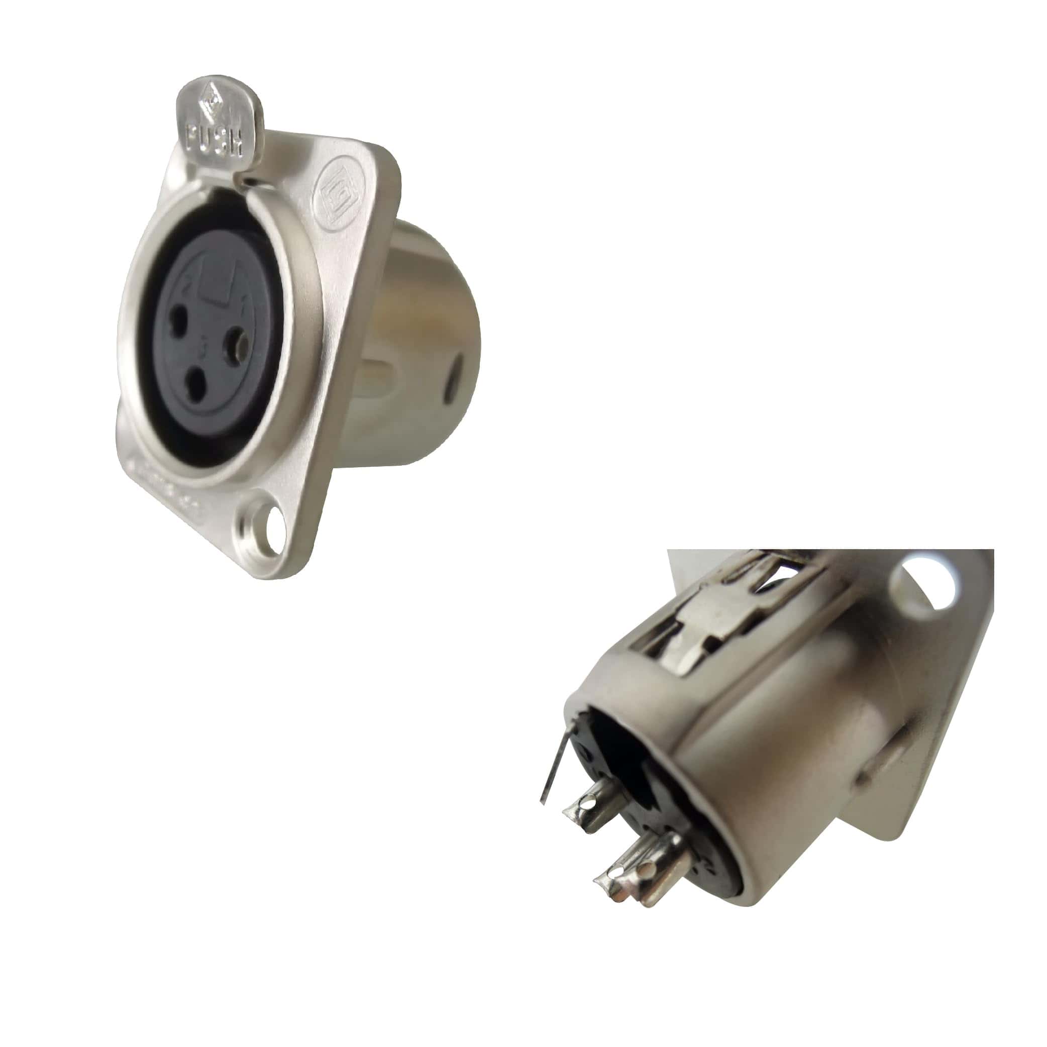 Conector Hembra de Panel Chasis XLR de 3 pines RIVIERA con - Imagen 9