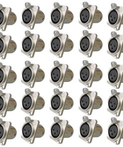 Conector Hembra de Panel Chasis XLR de 3 pines RIVIERA con