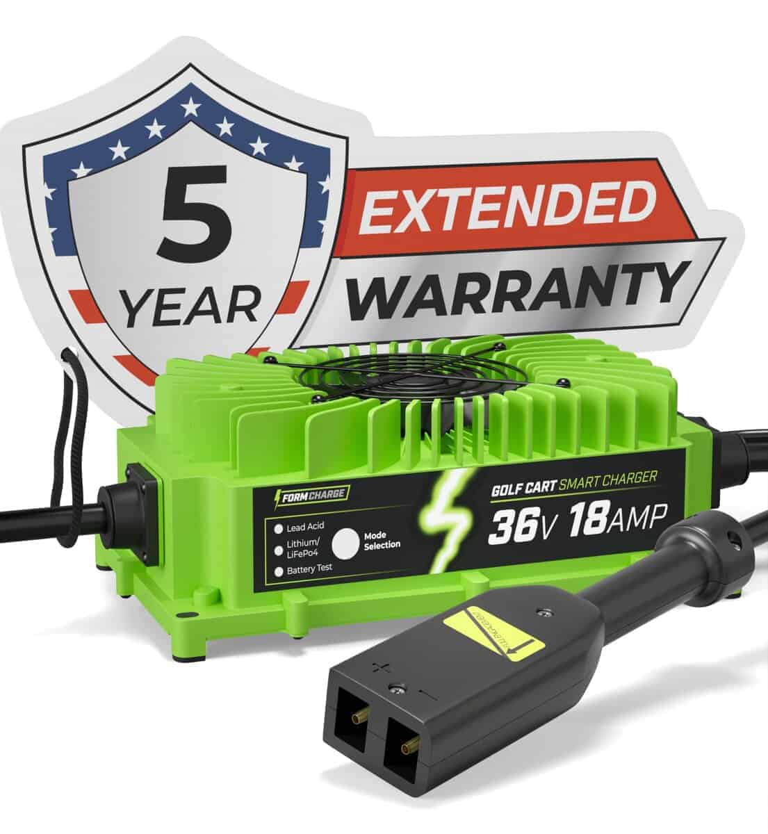 Cargador de Batería para Carrito de Golf FORM de 36 Voltios