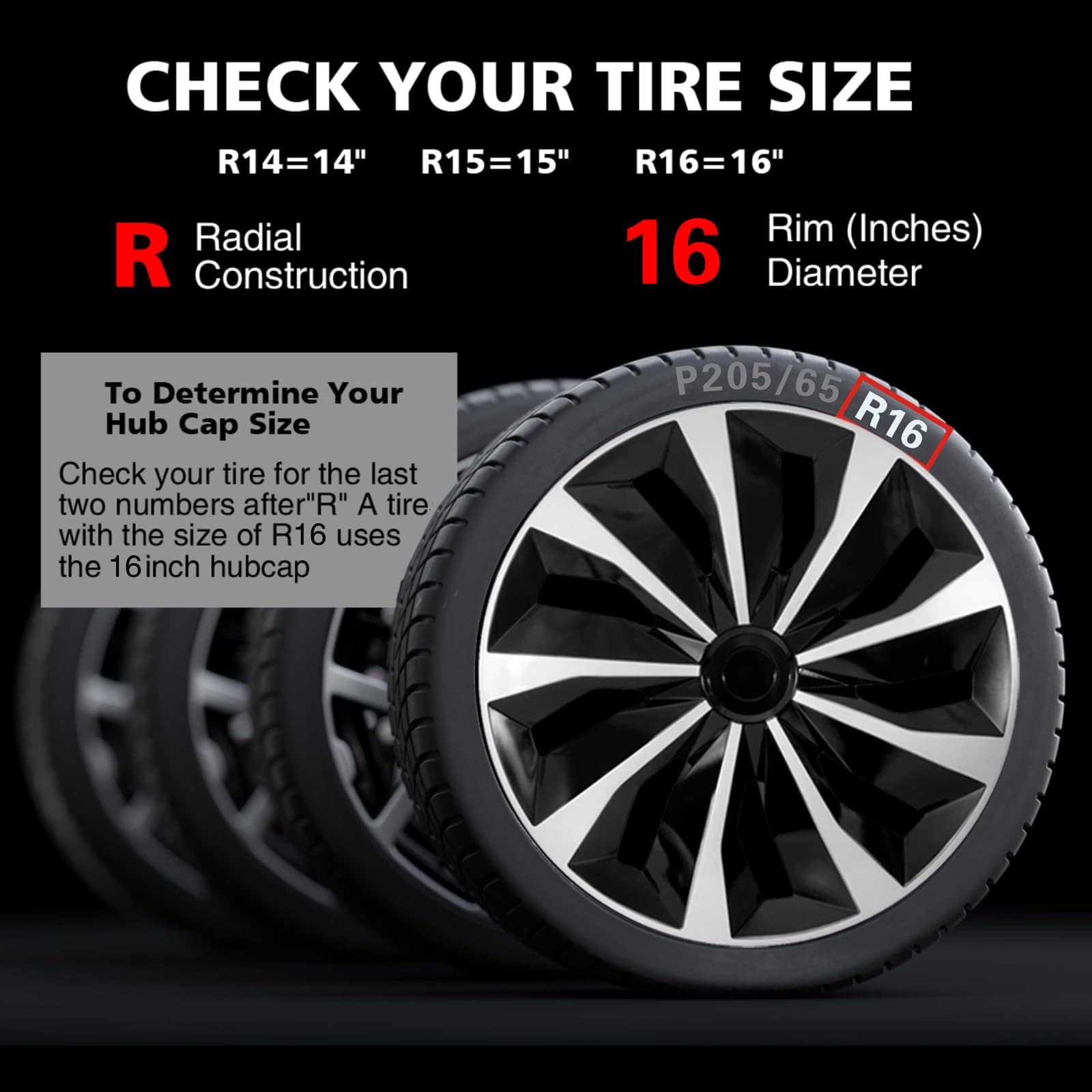 Conjunto de 4 Tapacubos Plateados YOLOCKEY para Ruedas de - Imagen 3