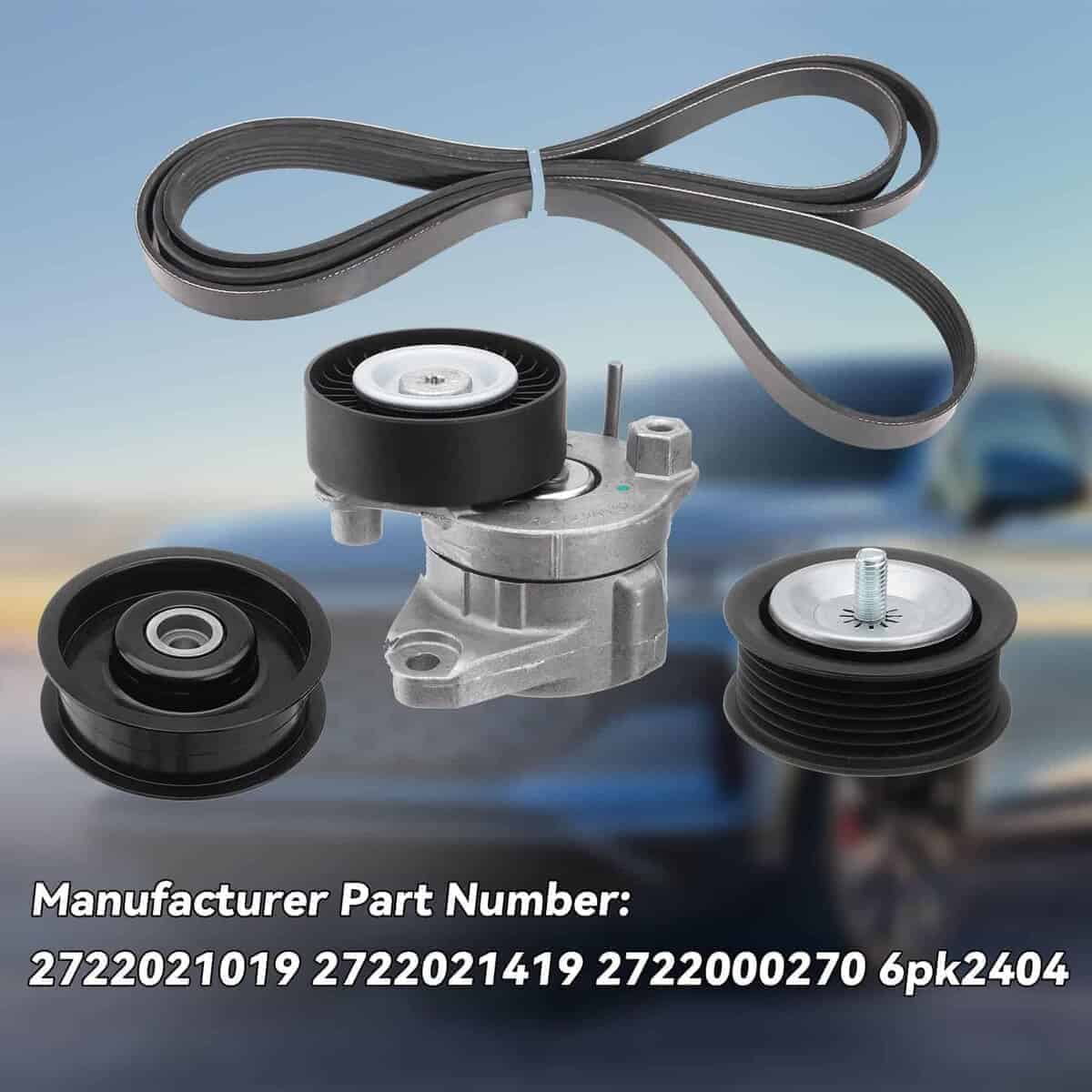 Kit de tensor y polea de correa de transmisión del motor - Imagen 3