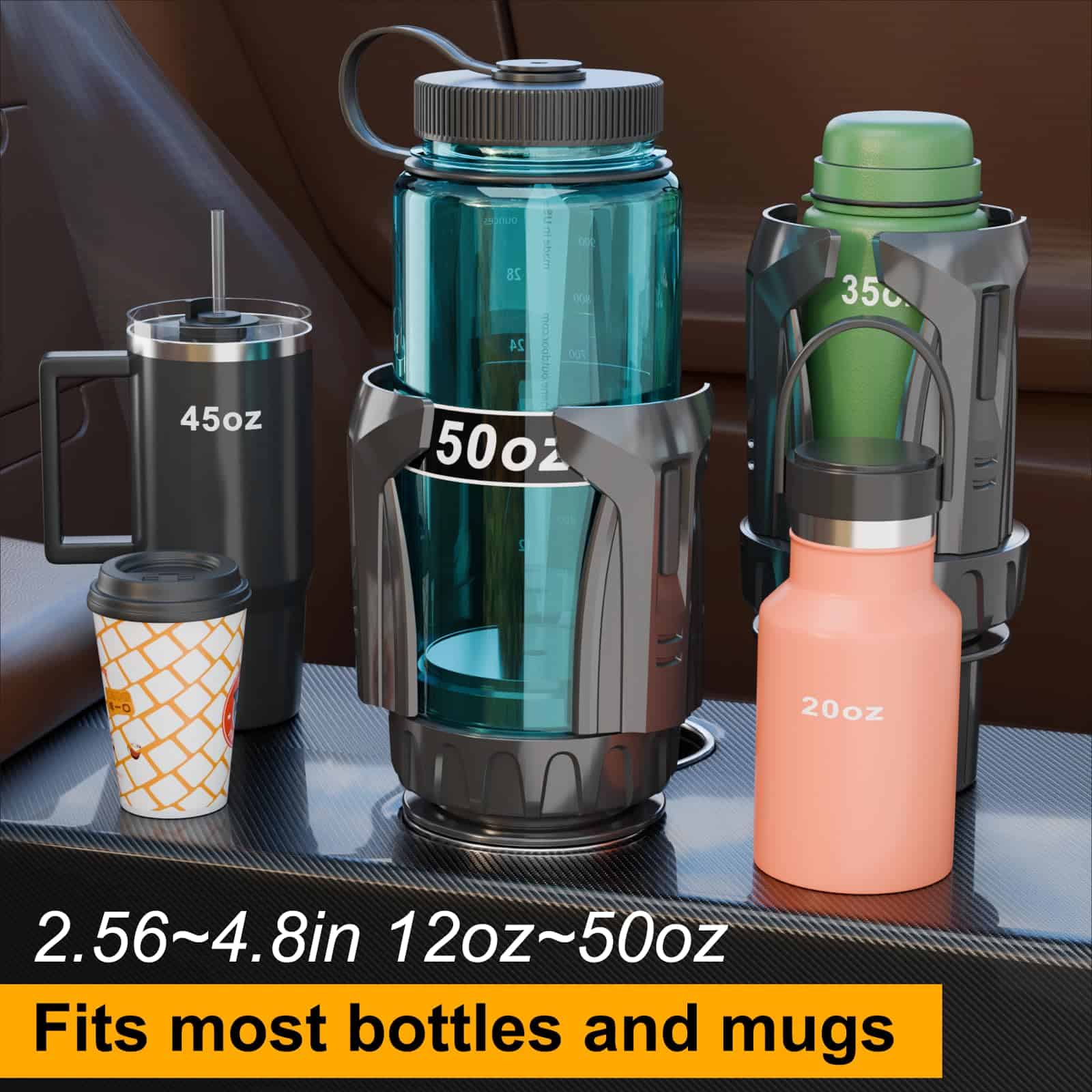 Expansor de Portavasos para Automóvil, Expansor Automático - Imagen 4