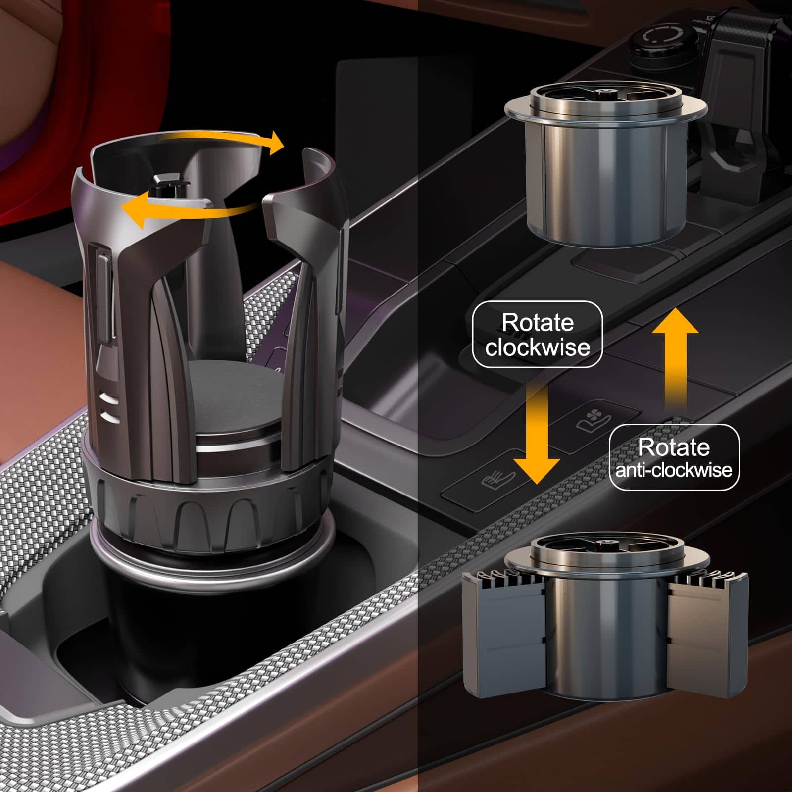 Expansor de Portavasos para Automóvil, Expansor Automático - Imagen 6