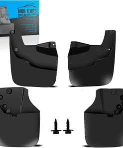 Juego de guardabarros delanteros y traseros -Negro