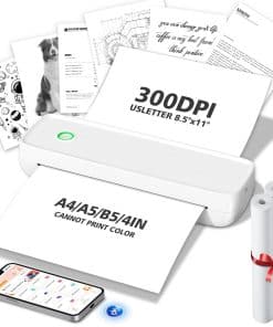 MinZhi Impresora Térmica Portátil, Impresora Inalámbrica