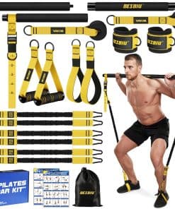 Kit de Barra de Pilates con Bandas de -Amarillo