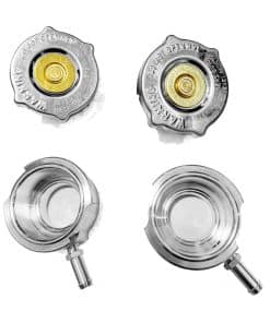 INGCOOLING 2PCS Cuello de Llenado de Radiador de Aluminio