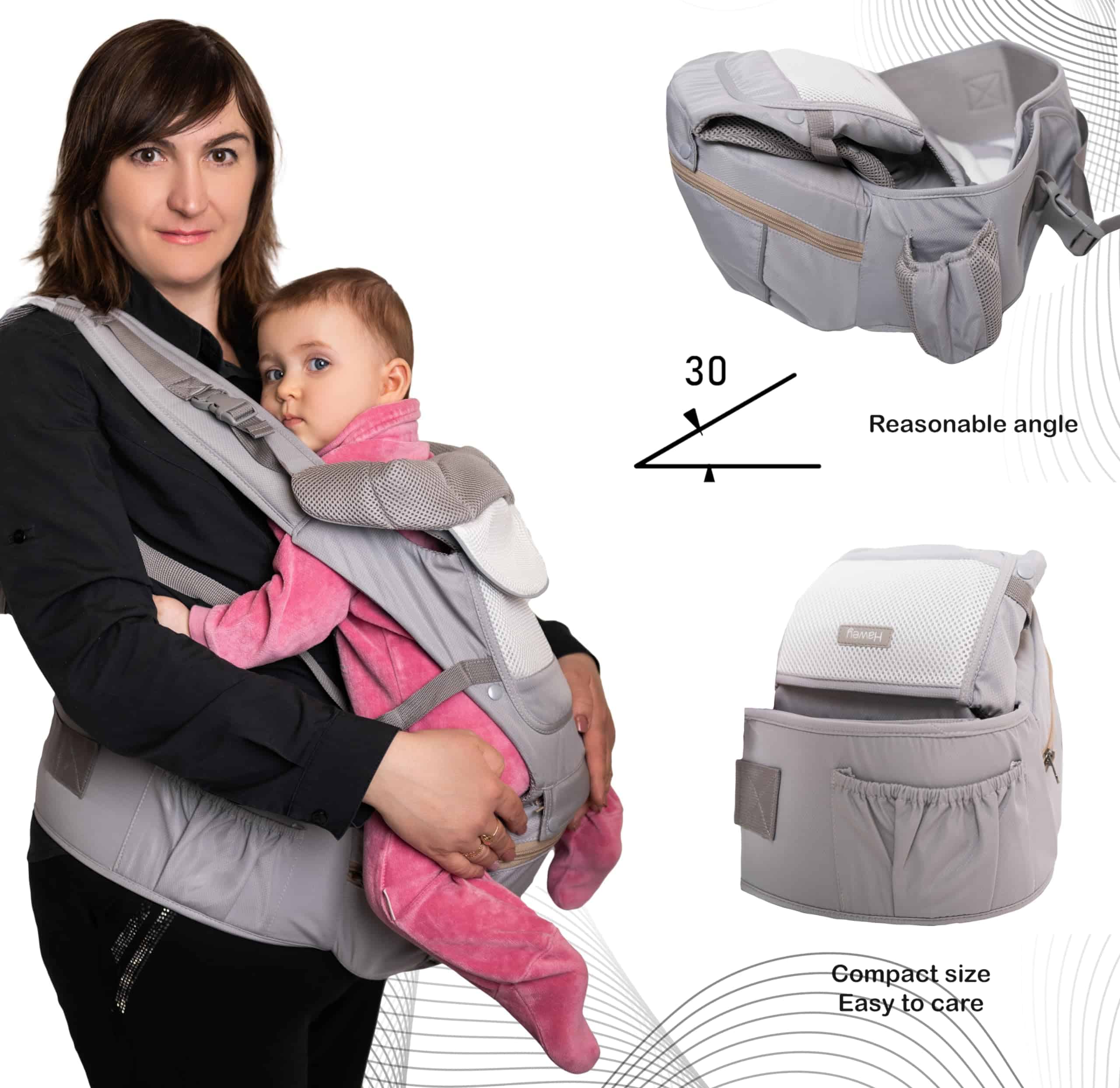 Portabebés Envoltura - Ergonómico Convertible Frontal y - Imagen 6