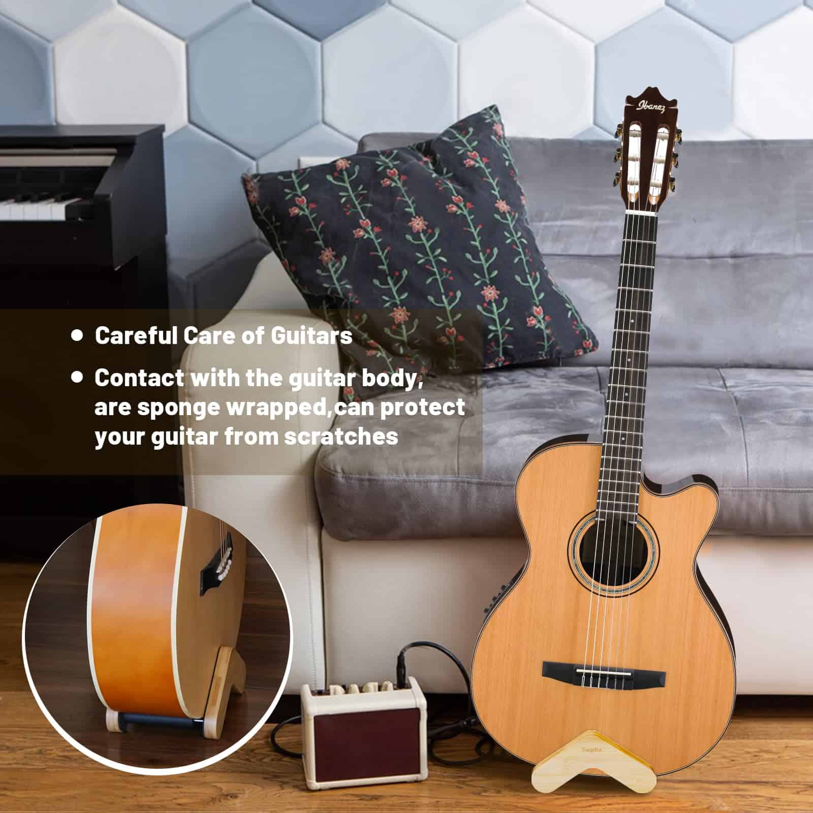 Soporte de guitarra INVIMENT, Soporte de guitarra acústica - Imagen 5