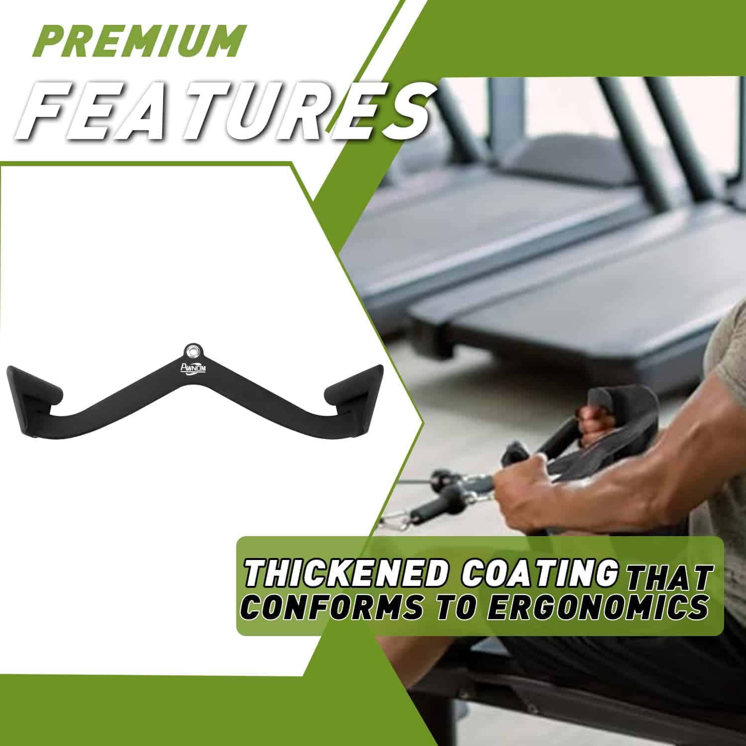 AWNOM LAT Pulldown Attachment,Barra de Tríceps para Fuerza - Imagen 6