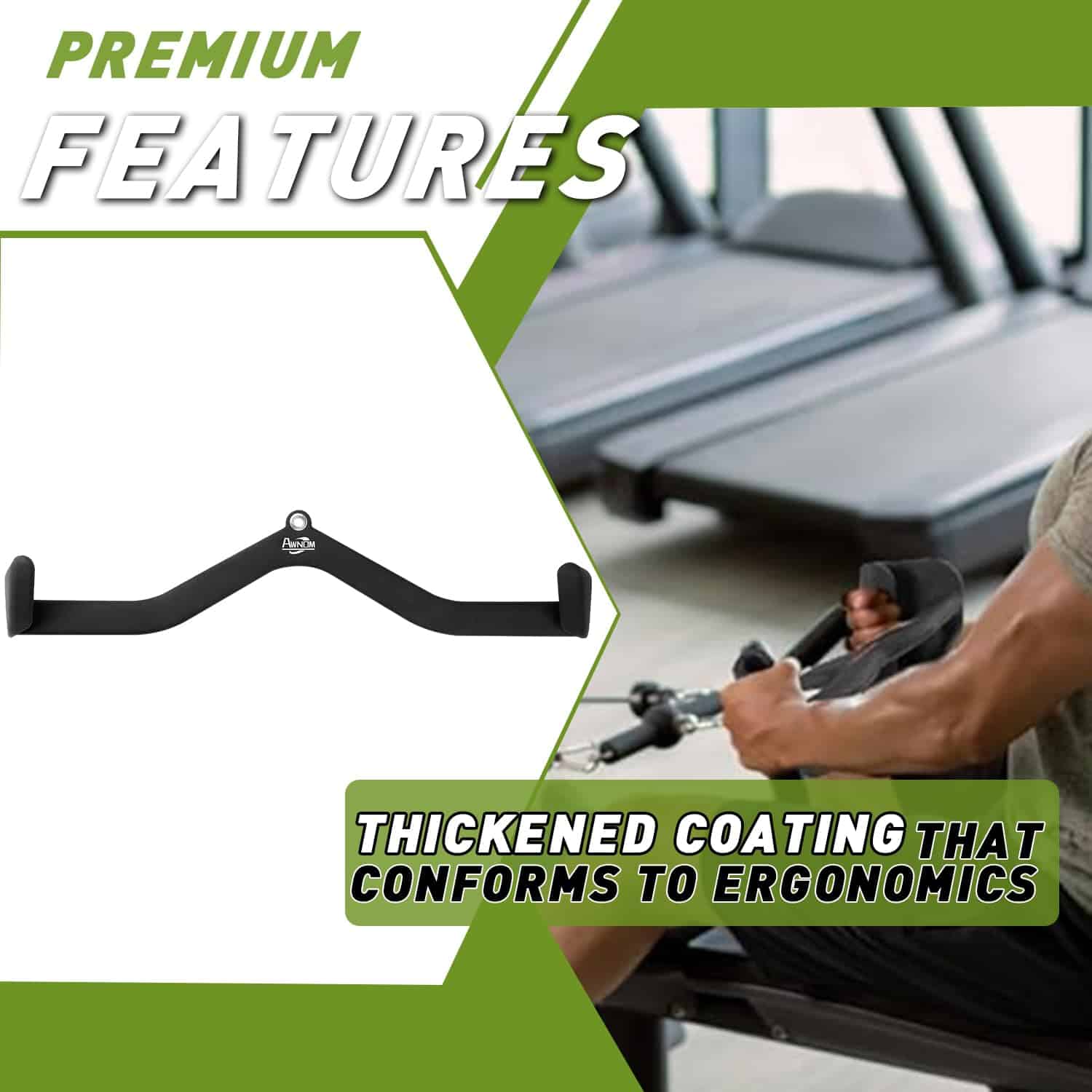 AWNOM LAT Pulldown Attachment, Barra para Tríceps y - Imagen 7