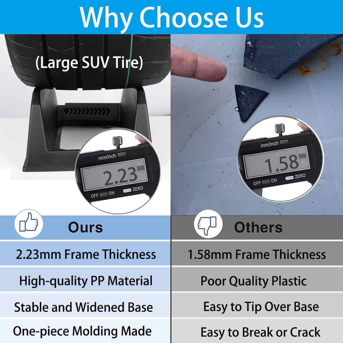 Soporte para exhibición de llantas de coche TUBYIC Soporte - Imagen 5