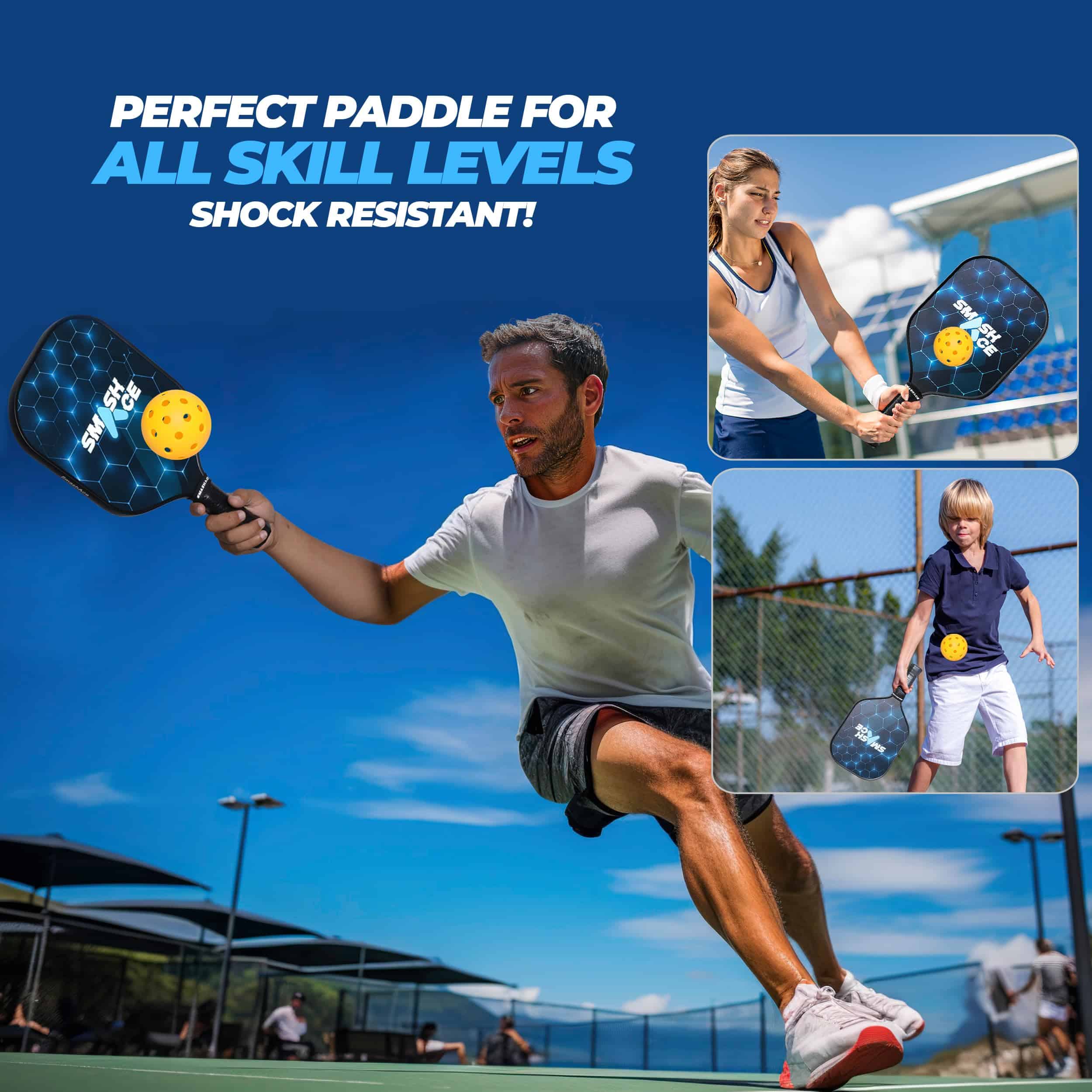 Conjunto de Palas de Pickleball SmashAce Aprobado por la - Imagen 7