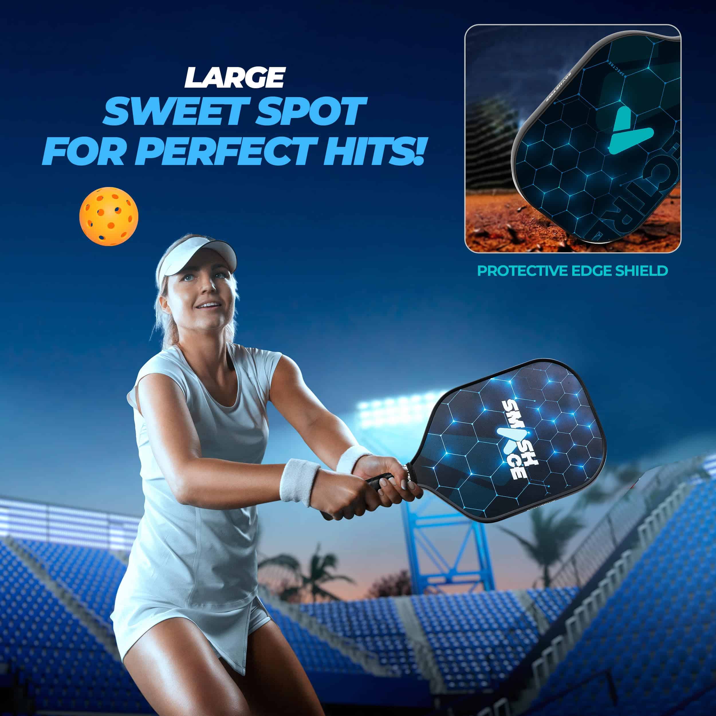 Conjunto de Palas de Pickleball SmashAce Aprobado por la - Imagen 6