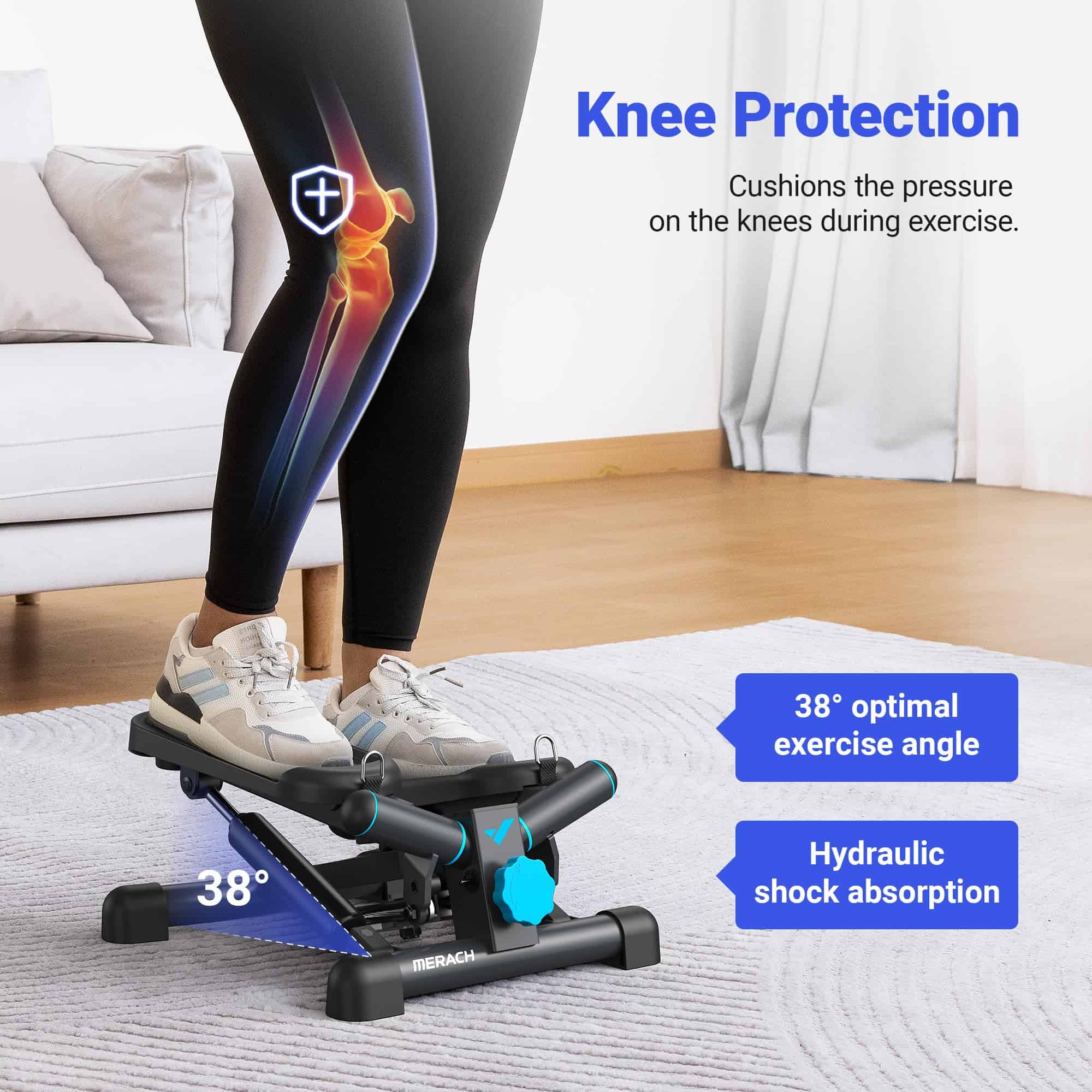 Mini Stepper para Ejercicio MERACH, Twist Stair Stepper - Imagen 6